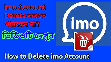 How to delete imo account permanently | Bangla tutorial