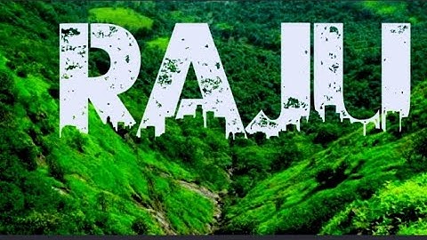 Viral name photo / Urban jungle font photo editing/ RAJU NAME KA EDIT VIDEO #edit