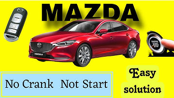 MAZDA START NIET, GEEN START, EENVOUDIGE OPLOSSING.