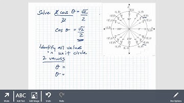 solving trig equations on unit circle