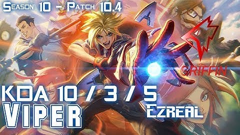 GRF Viper EZREAL vs JINX ADC - Patch 10.4 KR Ranked