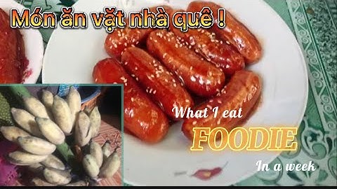 Chuối xiêm rim đường thốt nốt, món ăn vặt nhà quê, ăn 1 lần nhớ mãi !