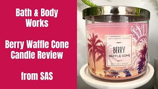 Bath and body works Berry Waffle Cone 3-wick candle 