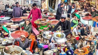 KABUL FOOD STREET | Siri Paye, Mutton Chanay, Bolani | Breakfast In Afghanistan