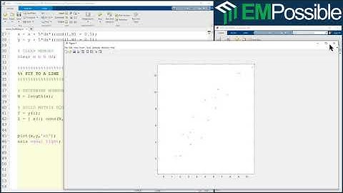 MATLAB Session -- Solving a Line Fitting Problem