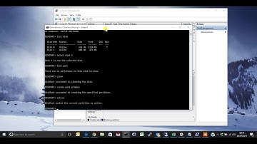 Windows diskpart to format, clean and assign drive letter walk through