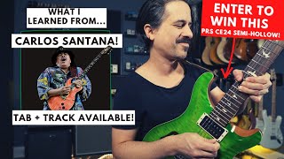 WIN this PRS CE24 Semi Hollow Carlos Santana Oye Como Va Guitar Lesson