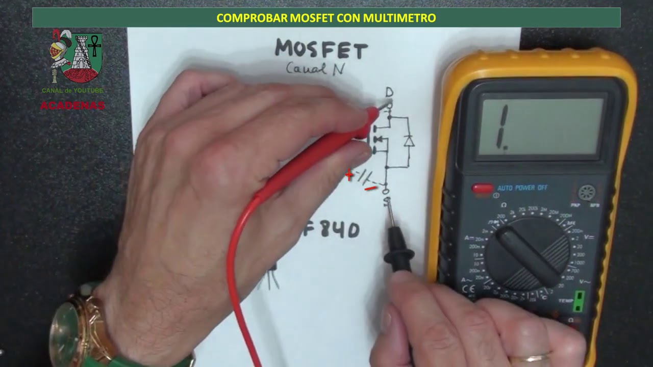 Como comprobar MOSFET multimetro rápido y facil (CLASE 52.2) YouTube
