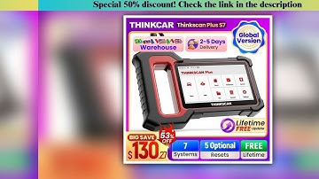 Review THINKCAR Thinkscan Plus S7 OBD2 Scanner Professional Automotive Code Reader Car Diagnostic To