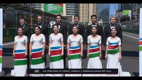 F1 Baku 2022 - Beautiful National Azerbaijan Anthem!