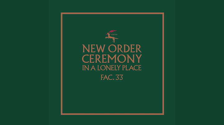 Ceremony Radio Edit version - Radio Edit performance video thumbnail