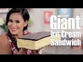 Giant ice cream sandwich  eat the trend