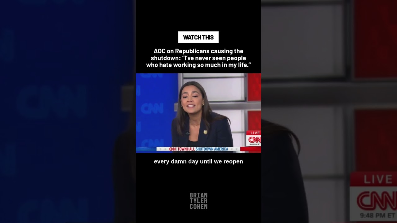 AOC on GOP causing the shutdown: "I've never seen people who hate working so much in my life."