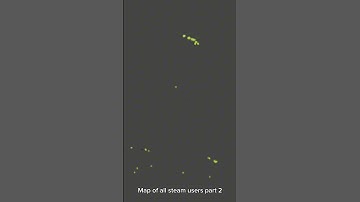 Map of all STEAM users PART 2 #steam #map #shorts