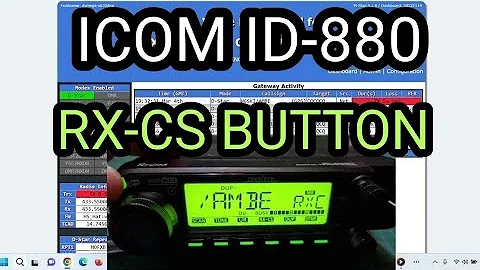 ICOM ID-880 RX-CS BUTTON ??