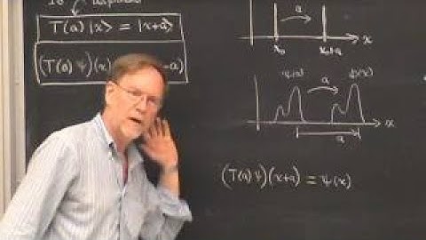 PHYS 221A 2017:09:08 Lec 06 Wave Functions and Translation Operators