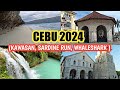 Cebu trip 2024  canyoneering at kawasan falls sardine run in moalboal whaleshark in oslob