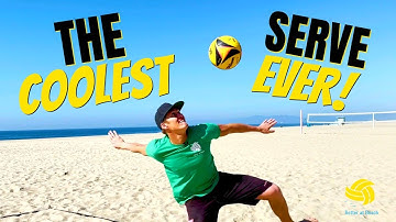The COOLEST Volleyball Serve EVER! (How to Serve a Skyball)
