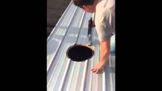 How To Install A Power Air Fan On A Metal Roof