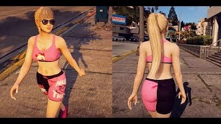 GTA V Mai Shiranui retexture muay thai clothes