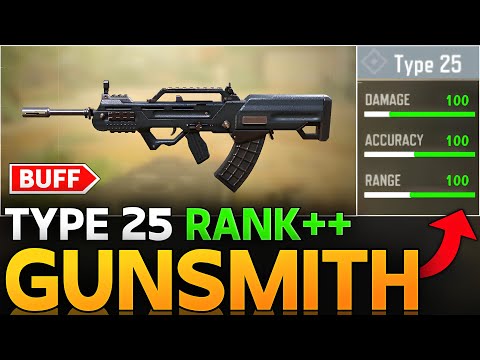 BEST TYPE 25 GUNSMITH IN CALL OF DUTY MOBILE | TYPE 25 BUFF COD MOBILE