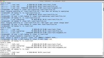 HDFS Commands - cat, checksum, chgrp, chmod, chown