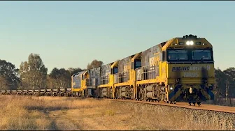 Freight And Passenger Trains On The Main Southern Line - 4K