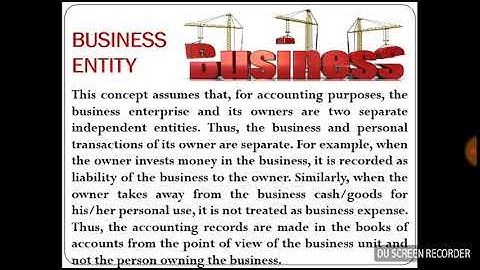 Business Entity Concept for CBSE, ICSE,  B.com, BBA MBA, CA, CMA, CS