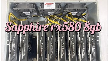8 cards sapphire rx580 8gb rig , samsung ram , Power : 684W,  Output : 0.00344862 ETH/ day