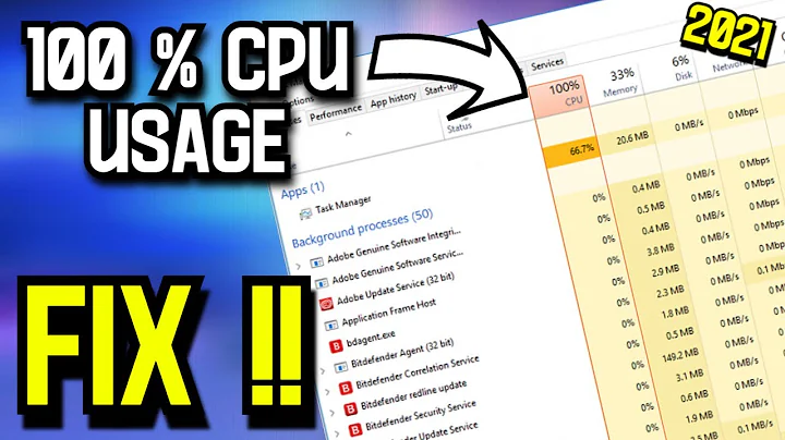 ➢Fix 100% CPU usage in windows 10 | High CPU usage problem fix | stuck on 100% CPU usage