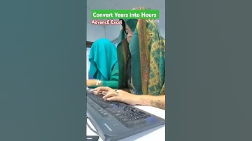 Convert years into hours in ms excel #computer #shorts #basics #excel