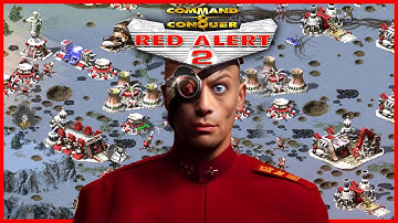 Red Alert 2 | Huge Winter Map | (7 vs 1 + Superweapons)