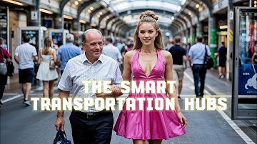 Futuristic Smart Transportation Hub: A Glimpse into Urban Mobility