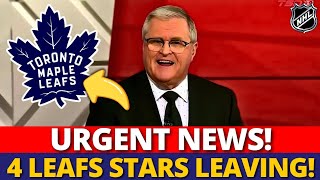 ANNOUNCED TODAY! LEAFS TRADING 4 BIG STARS! SHAKING UP THE NHL! MAPLE LEAFS NEWS