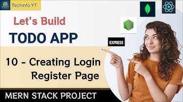 Login Register Page Mern todo App | | Mern Stack Project