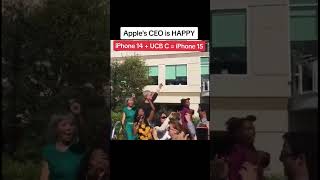 Apple's CEO is HAPPY iPhone 14 + UCB C = iPhone 15