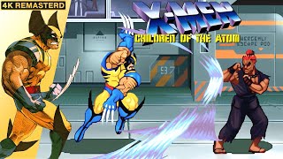 XMen: Children of the Atom Wolverine Longplay (Arcade) [4K/Remastered/60FPS]