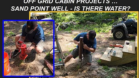 Off Grid Cabin Build - #14 -  Trim, Railing, and Sand Point Well