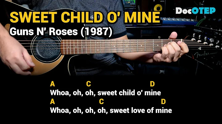 Sweet Child O Mine - Guns N' Roses (Easy Guitar Chords Tutorial with Lyrics)