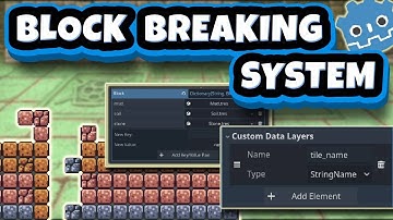 Terraria-like Block Breaking System using Custom Data Layer in Godot 4