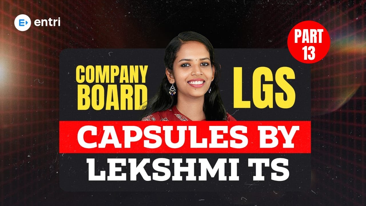 Company board LGS Capsules By Lekshmi miss | Part -13 |  Entri