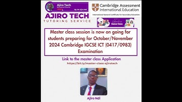I am available for online IGCSE ICT (0417/0983) Tutoring #shorts #ajirotech