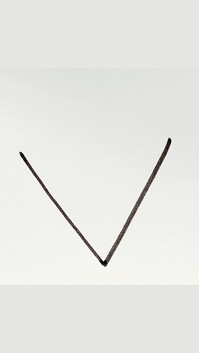 Umbrella drawing with letter V #shorts #art #ytshorts