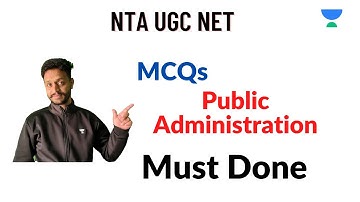 MCQs on Public Administration/ NTA UGC NET 2021