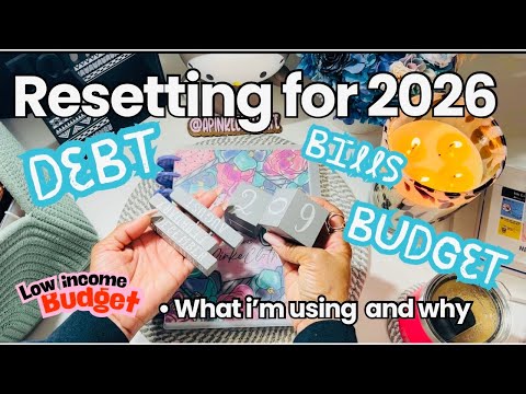 RESETTING my finances for the New Year 2026 | Budget Planner | Debt | Bills 