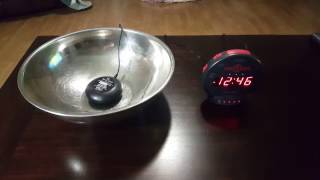 Sonic Bomb Alarm Clock With Bed Shaker I A Tin Bowl.. Super Loud