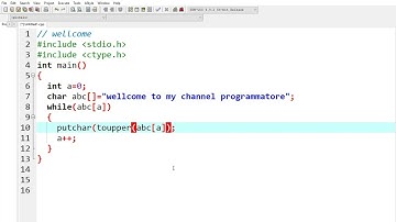 Toupper function with c | c toupper function in c