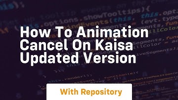 How to animation cancel on kaisa updated version