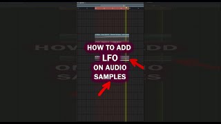 HOW TO LFO IN FL STUDIO #shorts