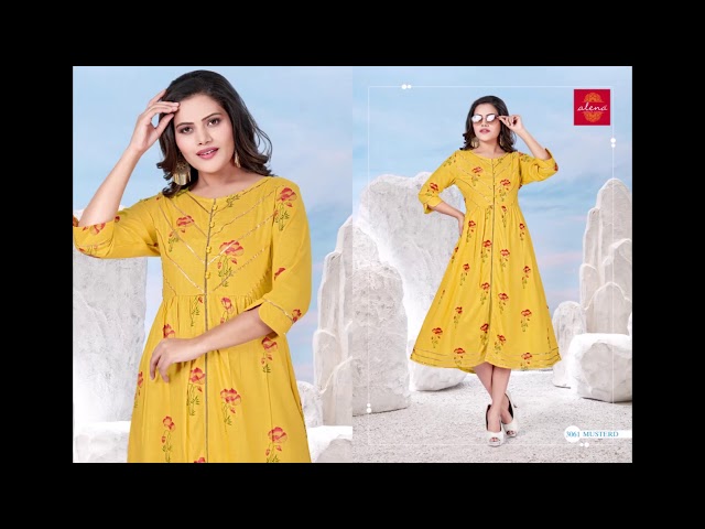 Vassu Frock Fancy Wear Rayon Frock Type Collection | Printed kurti, Dress  materials, Ladies wear tops